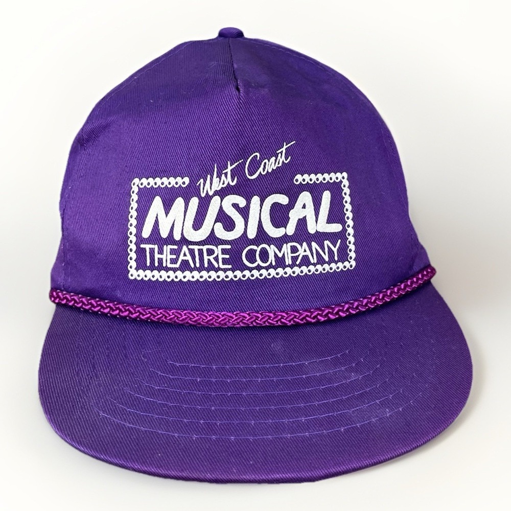 Vintage‎ West Coast Musical Theatre Company Rope Strapback Hat Purple KC